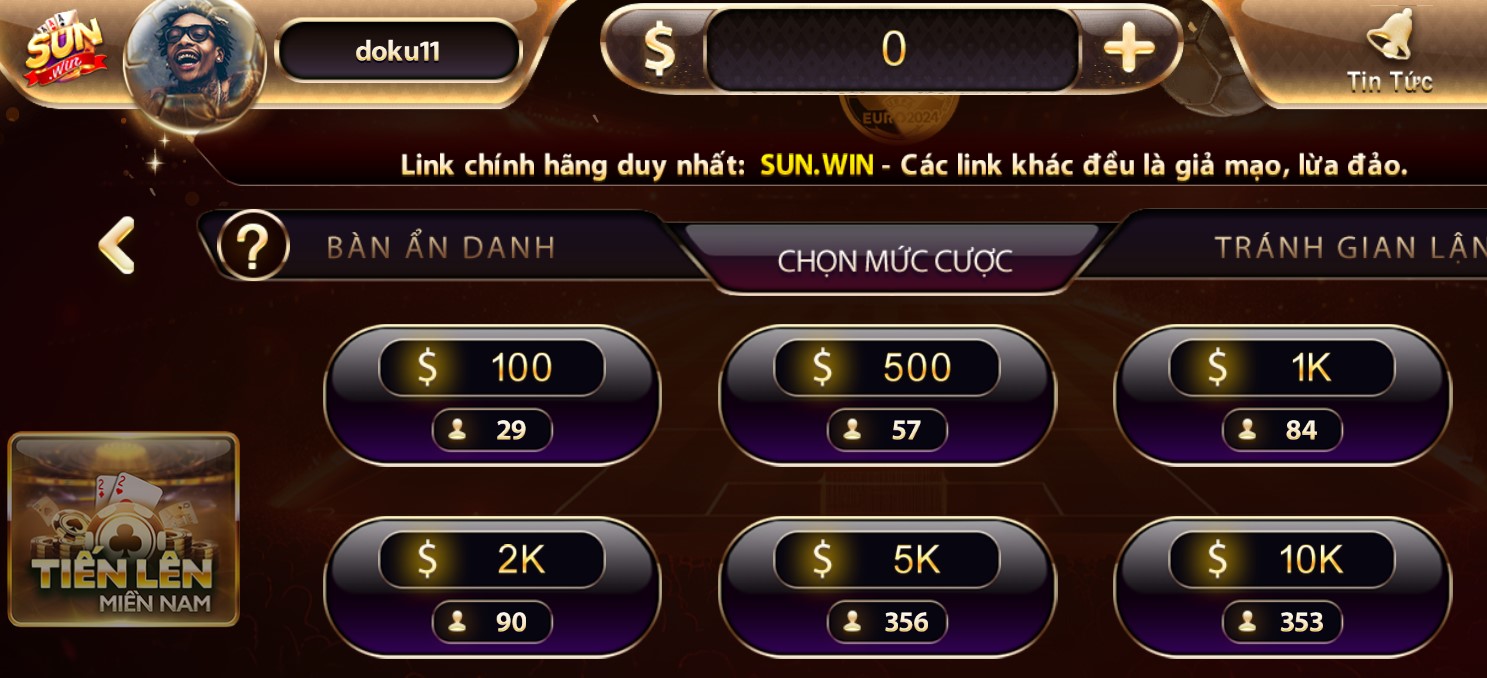tiến lên miền nam sunwin