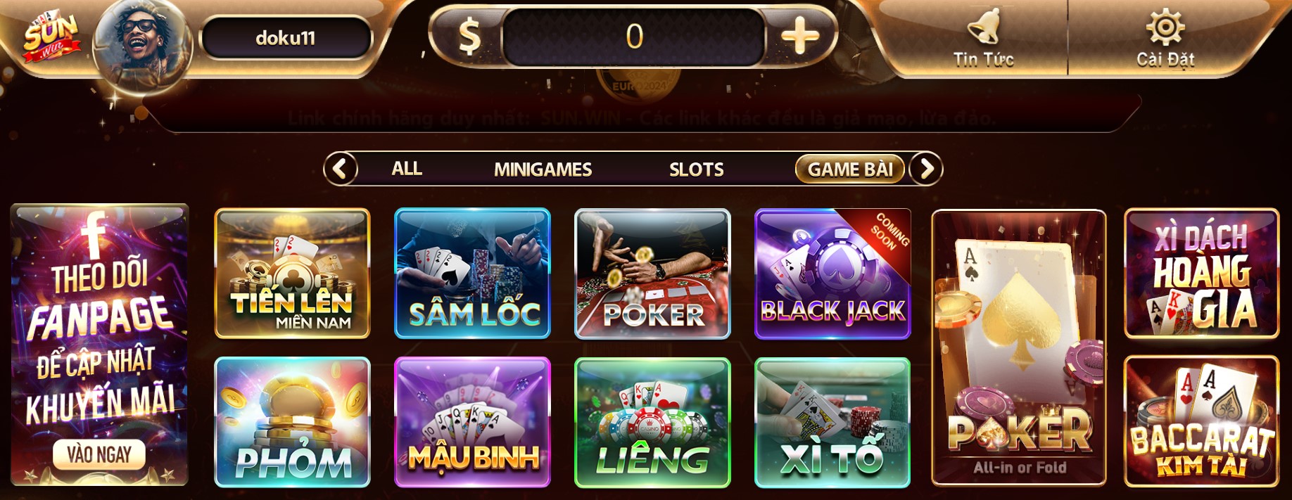 tổng quan game bài sunwin